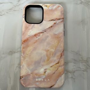 Pink marble iPhone 12pro case